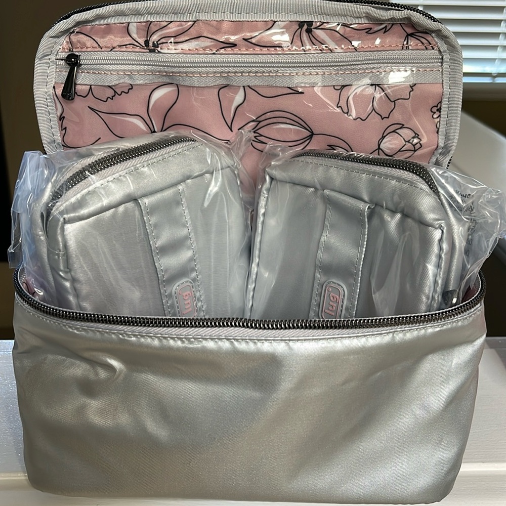 NWT Lug Dolly Short SE and 2 Box Top Cases Metallic Silver